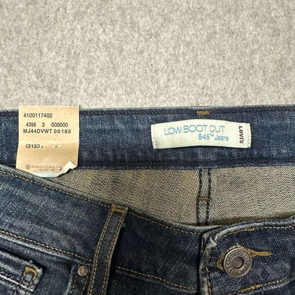 Levi’s Women’s Size 10 Short 545 Low Bootcut Jeans Blue Dark Wash Denim NWT - Picture 9 of 9
